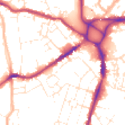 Daytime road noise heatmap for EX2 9AX