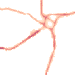 Night-time road noise heatmap for EX2 9AZ