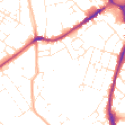 Daytime road noise heatmap for EX2 9BP