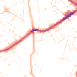 Daytime road noise heatmap for EX2 9BU