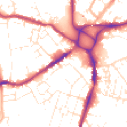 Daytime road noise heatmap for EX2 9DP