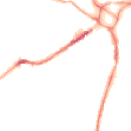 Night-time road noise heatmap for EX2 9EY