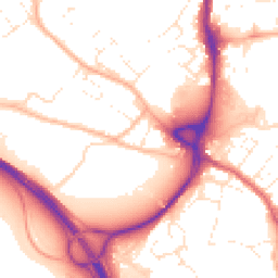 Daytime road noise heatmap for EX2 9FE
