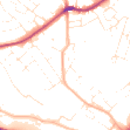 Daytime road noise heatmap for EX2 9HG