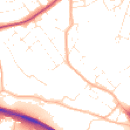 Daytime road noise heatmap for EX2 9LT
