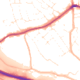 Daytime road noise heatmap for EX2 9NL