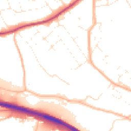 Daytime road noise heatmap for EX2 9NQ