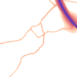 Daytime road noise heatmap for EX2 9QG