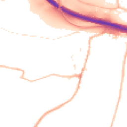 Daytime road noise heatmap for EX2 9RE