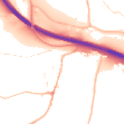 Daytime road noise heatmap for EX2 9RN