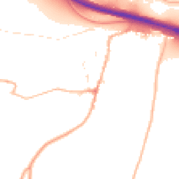 Daytime road noise heatmap for EX2 9RP