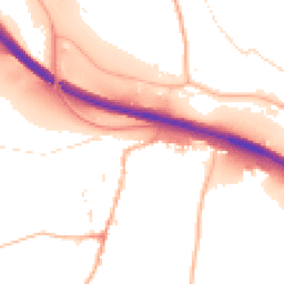 Daytime road noise heatmap for EX2 9RQ