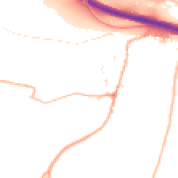 Daytime road noise heatmap for EX2 9RS