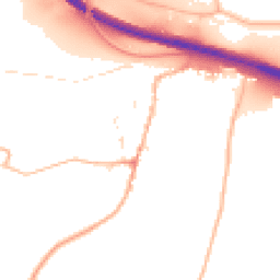 Daytime road noise heatmap for EX2 9RW
