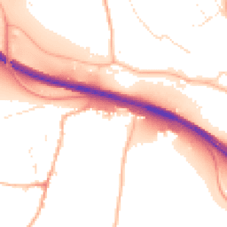 Daytime road noise heatmap for EX2 9RY