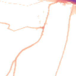 Daytime road noise heatmap for EX2 9TJ