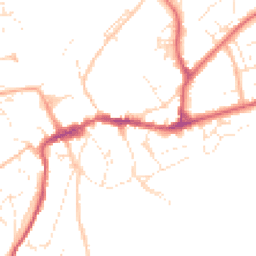 Daytime road noise heatmap for EX20 1AG