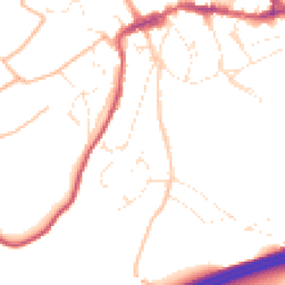 Daytime road noise heatmap for EX20 1DD