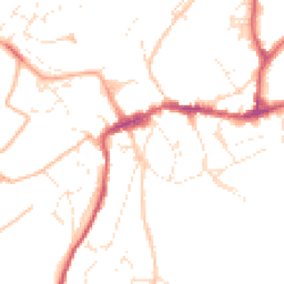 Daytime road noise heatmap for EX20 1DH
