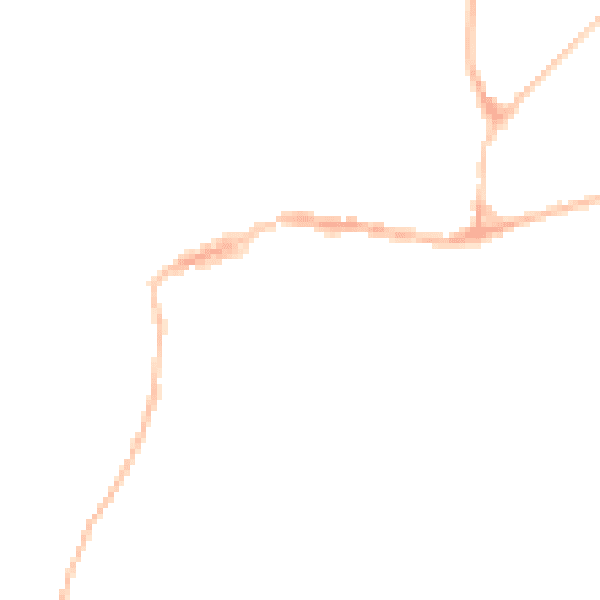 Night-time road noise heatmap for EX20 1DP