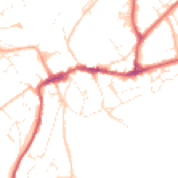 Daytime road noise heatmap for EX20 1DQ