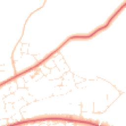 Daytime road noise heatmap for EX20 1FT