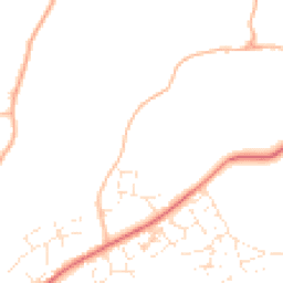 Daytime road noise heatmap for EX20 1GR