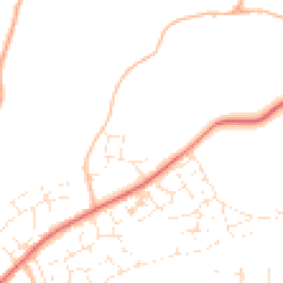 Daytime road noise heatmap for EX20 1GX