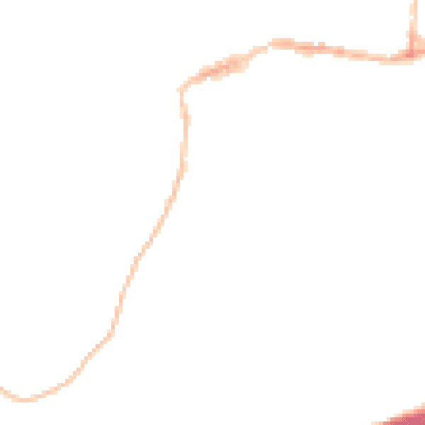 Night-time road noise heatmap for EX20 1HX