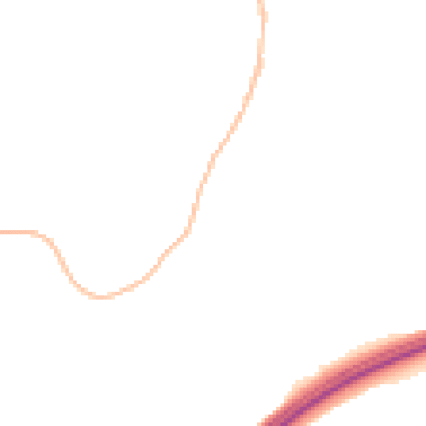Night-time road noise heatmap for EX20 1JA