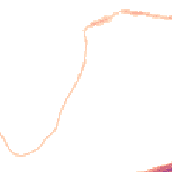 Night-time road noise heatmap for EX20 1JX