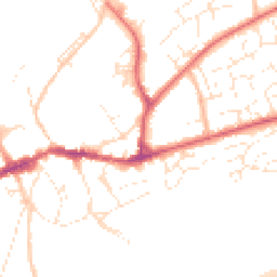 Daytime road noise heatmap for EX20 1NW