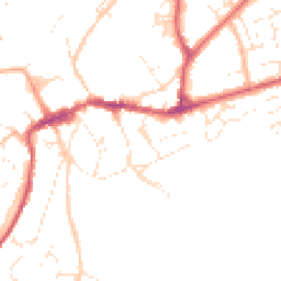 Daytime road noise heatmap for EX20 1PX