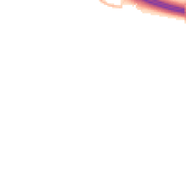 Night-time road noise heatmap for EX20 1QX