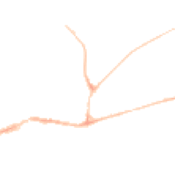 Night-time road noise heatmap for EX20 1TU