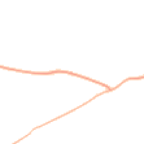 Night-time road noise heatmap for EX20 2BD