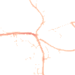 Daytime road noise heatmap for EX20 2ER