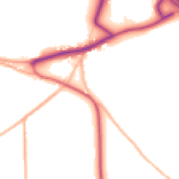 Daytime road noise heatmap for EX20 2QW