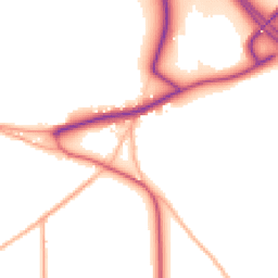 Daytime road noise heatmap for EX20 2RN