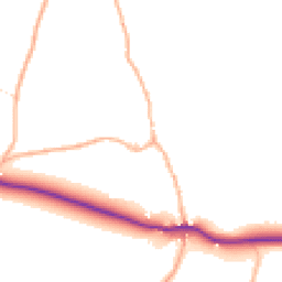 Daytime road noise heatmap for EX20 2ST