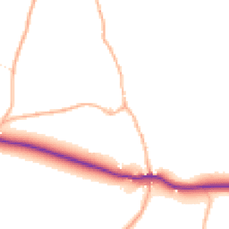 Daytime road noise heatmap for EX20 2SX