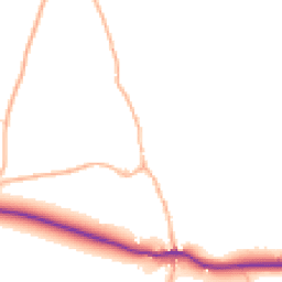 Daytime road noise heatmap for EX20 2SY