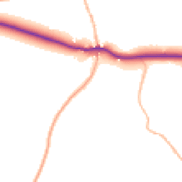 Daytime road noise heatmap for EX20 2TE