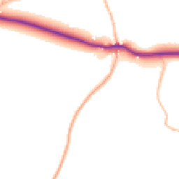 Daytime road noise heatmap for EX20 2TF