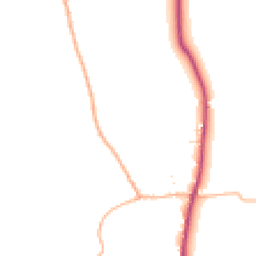 Daytime road noise heatmap for EX20 3AQ