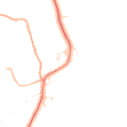 Daytime road noise heatmap for EX20 3DZ