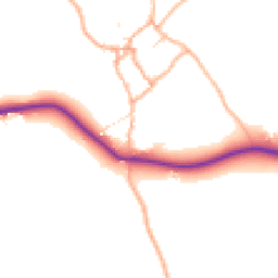 Daytime road noise heatmap for EX20 3FH