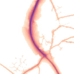 Daytime road noise heatmap for EX20 3FQ
