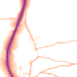 Daytime road noise heatmap for EX20 3GA