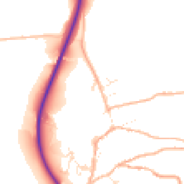 Daytime road noise heatmap for EX20 3GD